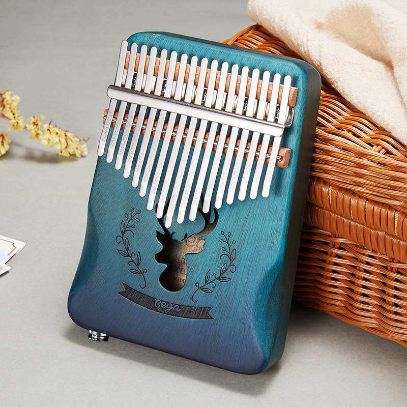 cega17音桃花芯木相思木电箱EQ拇指琴 卡林巴kalimba手指钢琴乐器