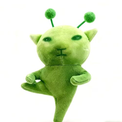 绿色外星猫特效毛绒玩偶公仔｜