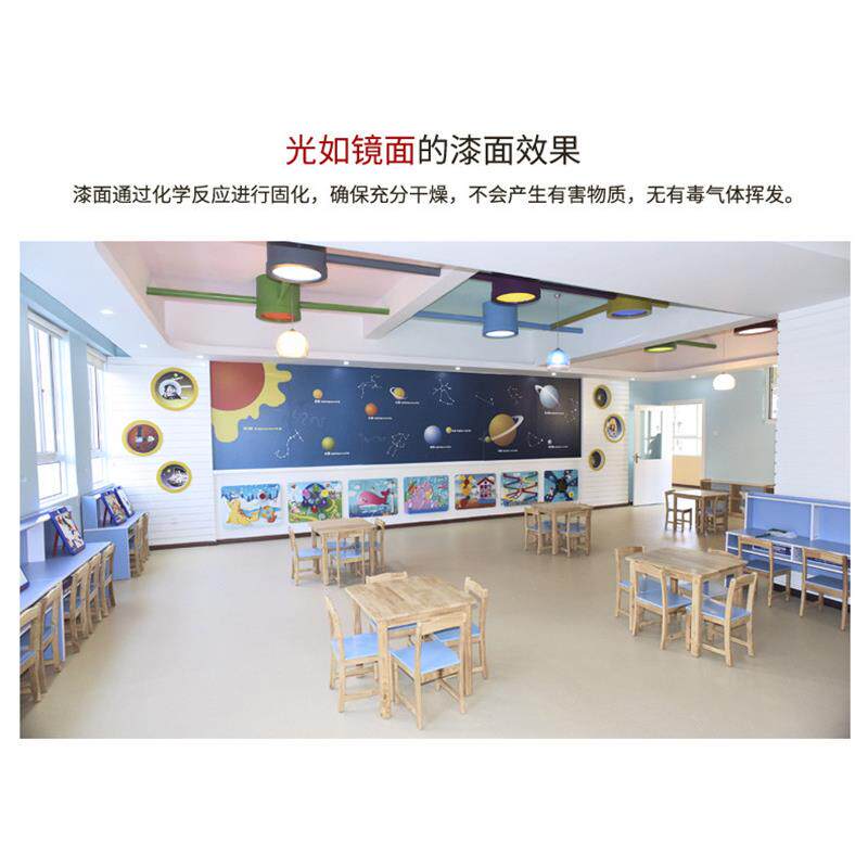 SNG-2403幼儿园收纳柜书架实木塑料书柜儿童家具橡木课桌椅