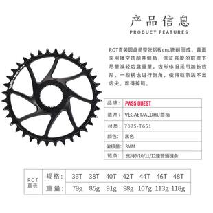 PASS QUEST 3mm Rotor曲柄 直装正负齿单盘Vegast Aldhu