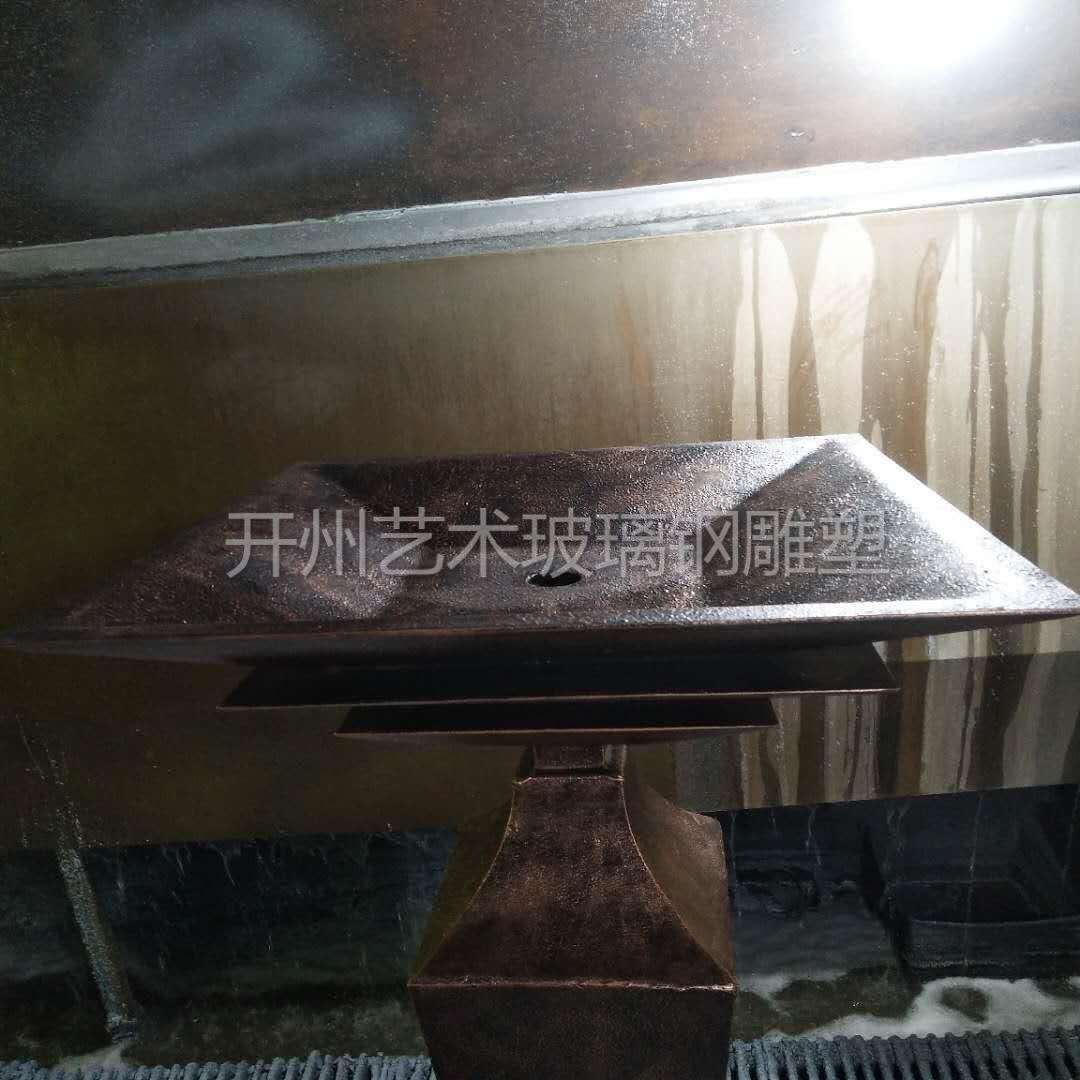 深圳厂家直销玻璃钢仿铜喷泉公园广场别墅雕塑艺术水景庭院装饰品