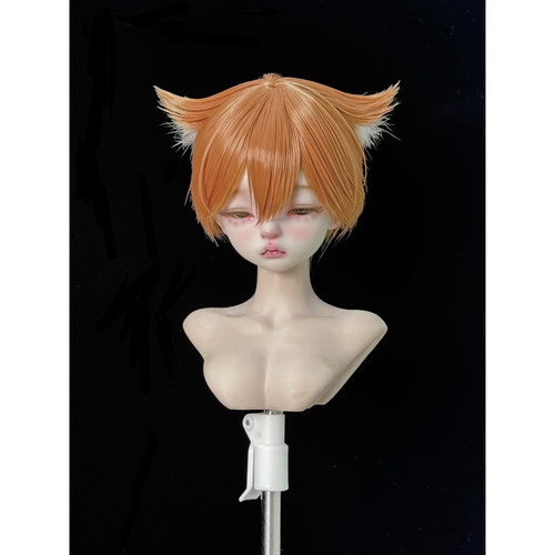 bjd3分4分6分小布男发M字猫猫头