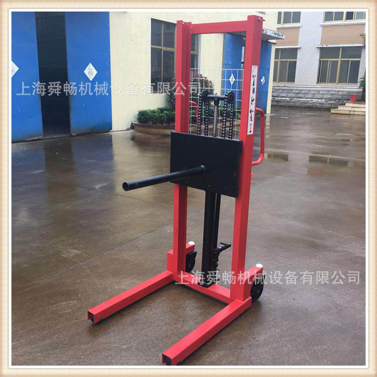 卖单轴双轴型手动液压装卸车升高车 油压升降堆放车物料搬货车