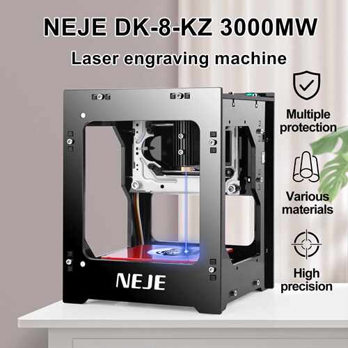 NEJE DK-8-KZ 3000mw 微型激光雕刻机小型便携式打标机迷你刻字