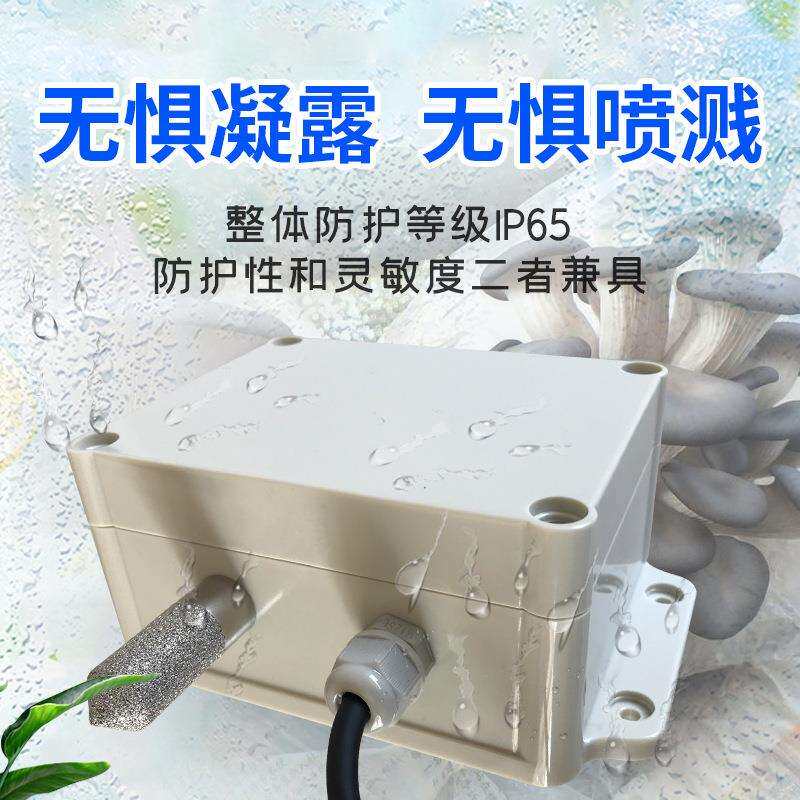 蘑菇房防水防潮温湿度传感变送器畜牧养殖防护型温湿度计变送器