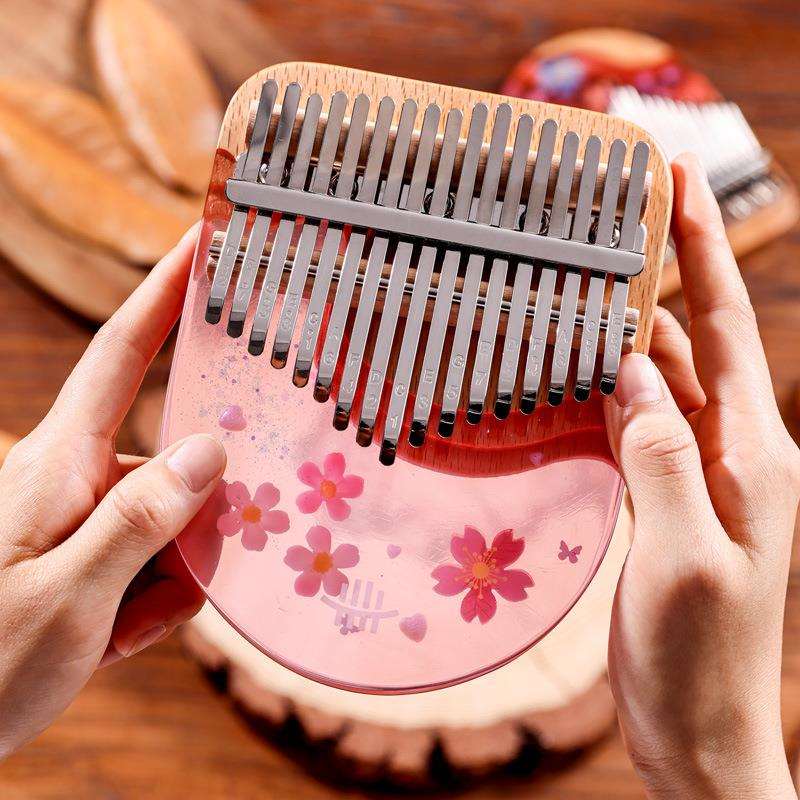 【鲁儒B类高端款】新款树脂板式拇指琴17音 kalimba21音卡林巴琴