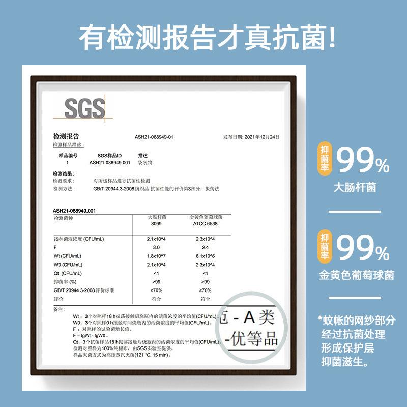 迷你屋新中式蚊帐家用2024新款高级儿童宝宝防摔复古坐三开门