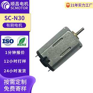 深圳SC-N30直流12V有刷电机智能小家电减速马达高速微型减速电机