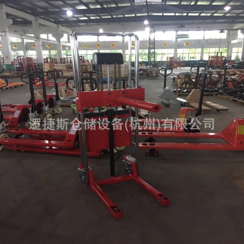 手动轻型串杆堆高车升高卷料升降机叉车上料装卸车液压串杆串轴车