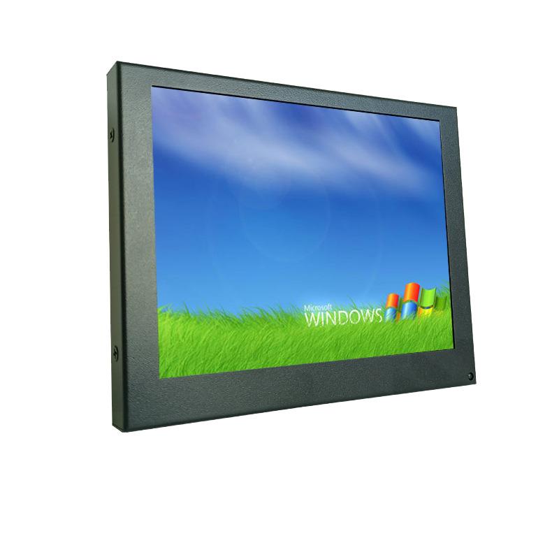 7寸正屏监视器4:3方屏VGA HDMI AV金属壳液晶显示器可嵌入式安装