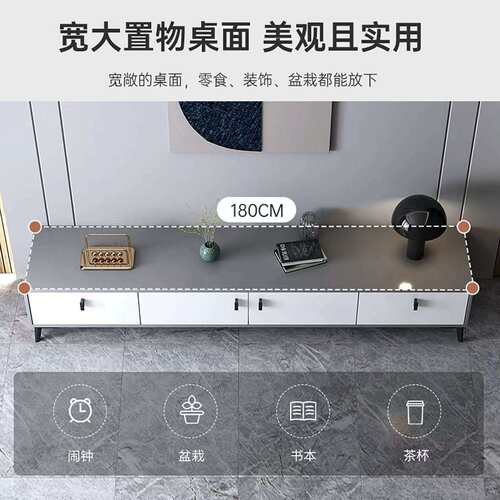 电视柜客厅家用小户型2025新款现代简约轻奢收纳储物柜一体落地柜