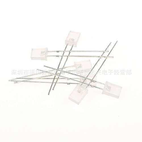 2*5*7mm雾状257白发白绿红蓝光蓝灯指示灯散光直插式方形led灯珠