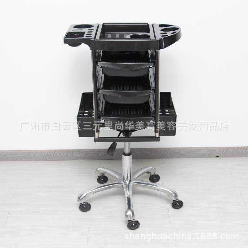 跨境多用途发型师工具推车便携整理托盘可移动带抽屉沙龙水疗推车