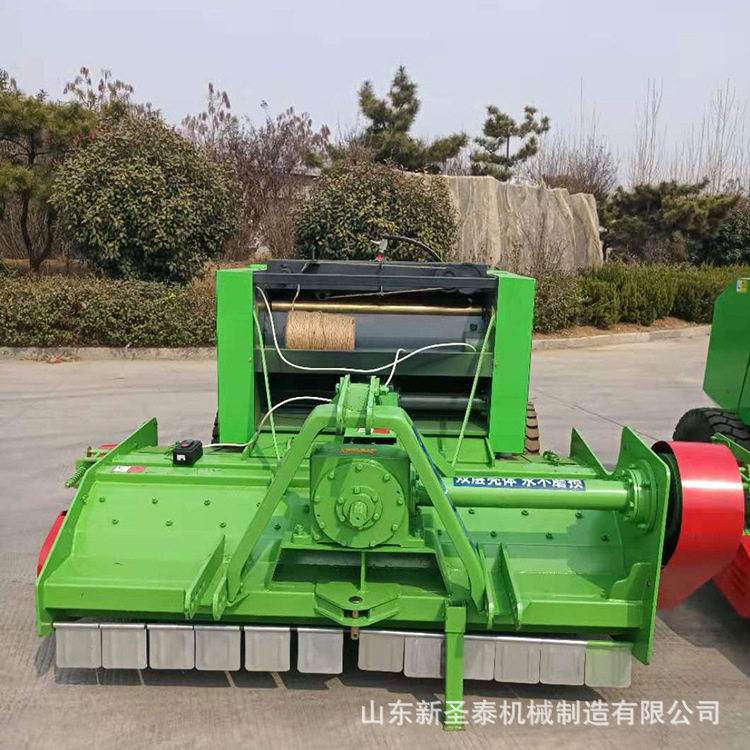 高效率秸秆粉碎打捆机工作视频 站立秸秆青储粉碎打捆机现货直销
