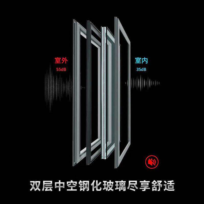 阳台封窗铝合金系统窗断桥铝门窗纱窗一体封阳台落地窗铝合金窗户