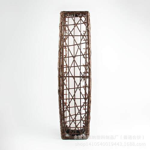 多规格太阳能led仿藤花园草坪灯花园藤编庭院灯16*16/19*19*H68cm