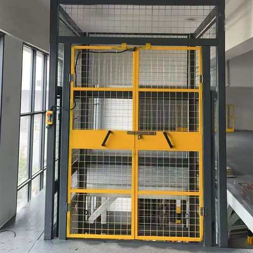 货梯升降平台电动液压导轨式双轨货运厂房仓库单轨工业小型升降机