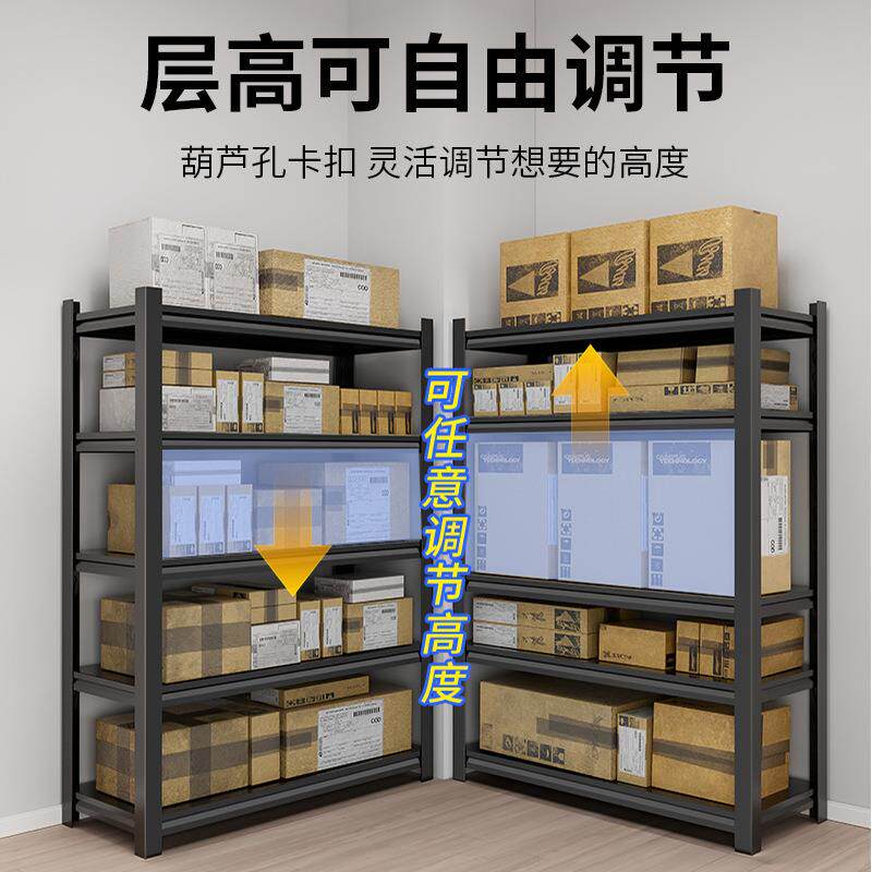 货架置物架子家用仓储多层落地储物收纳阳台杂物快递厨房橱柜铁架