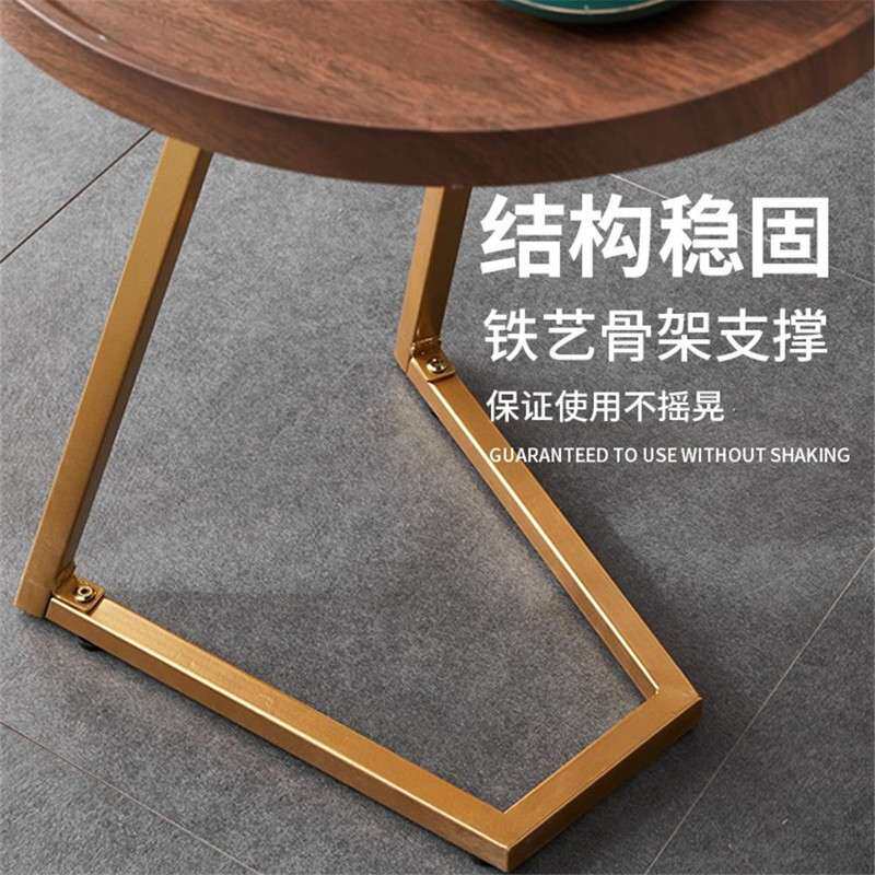 跨境轻奢茶几北欧沙发边几简约现代小桌子家用欧式边桌小圆桌