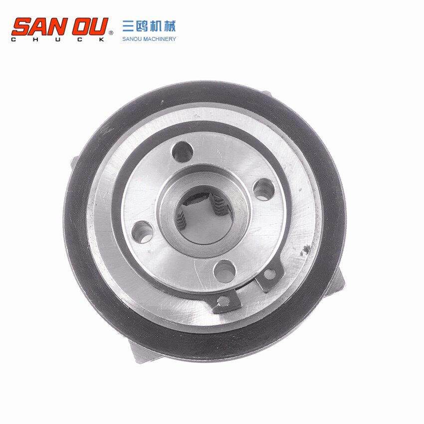 SANOU三鸥三欧四爪自定心手紧卡盘K02-80B前穿全穿木工迷你小卡