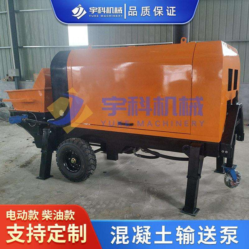 大型二次浇筑泵细石水泥浇筑地泵卧式二次构造柱泵混凝土输送泵