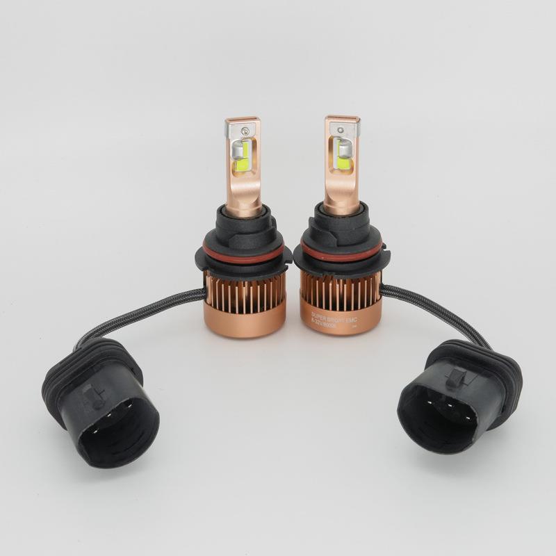 V9 55W 5500LM 6000K 9007 LED汽车前3大灯 远光 近光