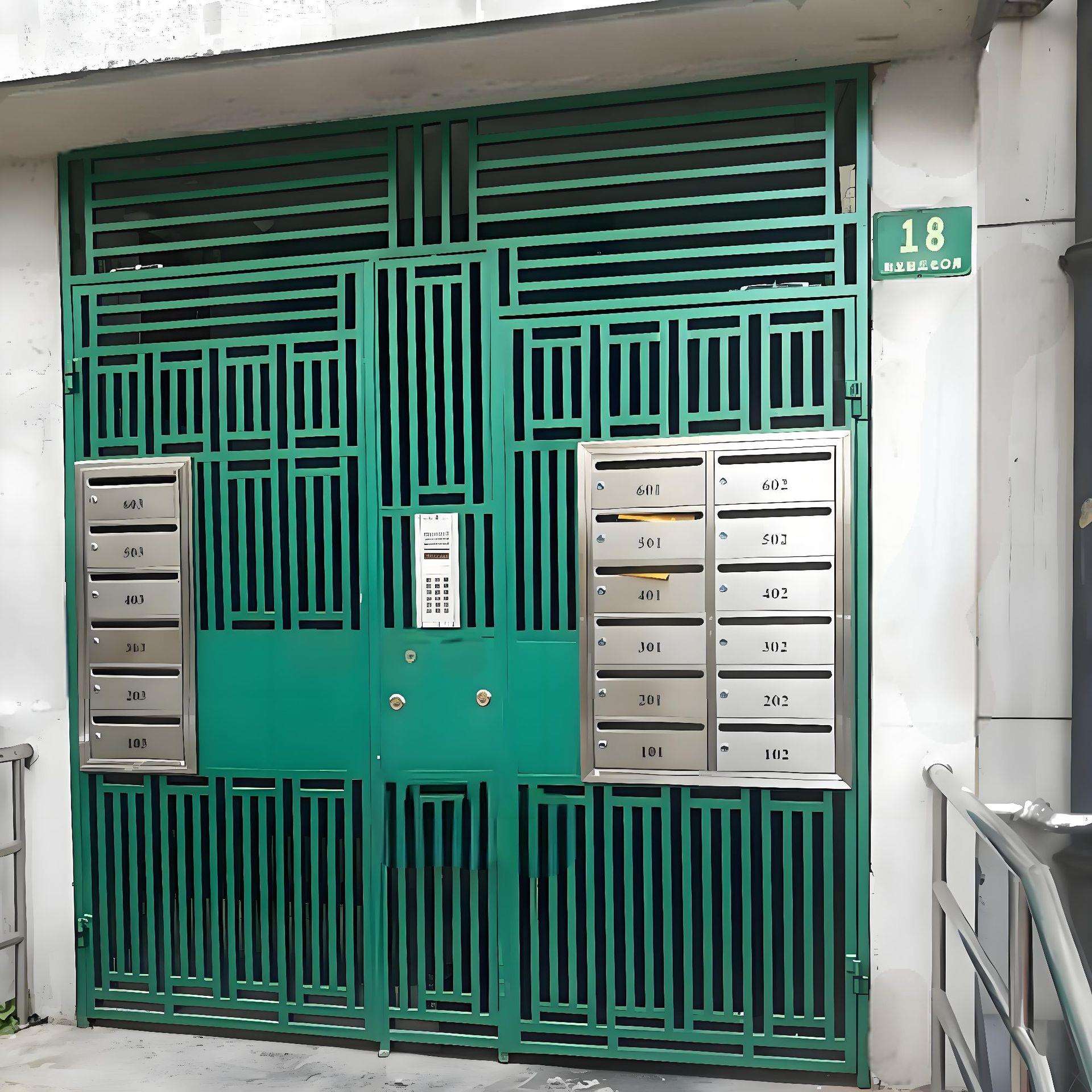 防盗门小区楼宇对讲金属道门入户门门栅栏门电控单元门不锈钢钢门