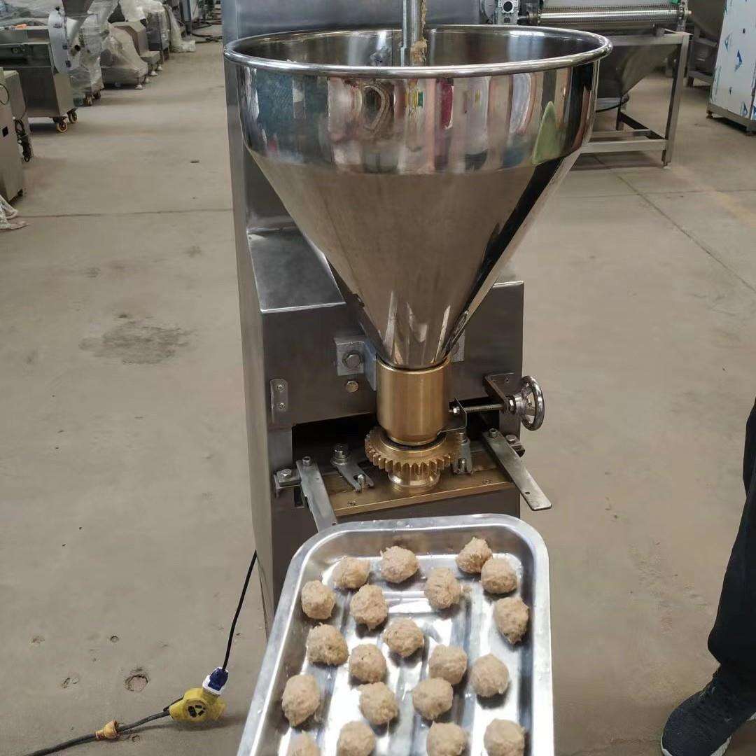 大型丸子加工成套设备 鱼丸加工线 小型全自动肉丸子全套生产线