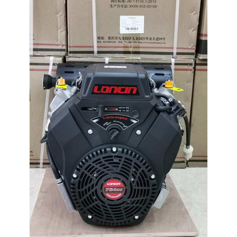 隆鑫双缸汽油发动机loncin 764CCLc2v80FD船用高速插秧机农机抽沙