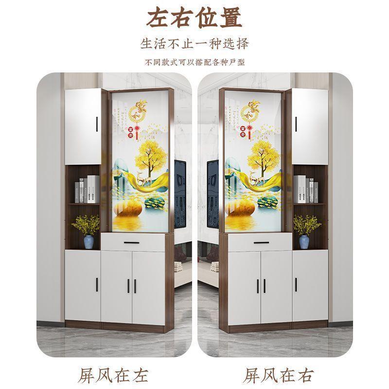 中式屏风隔断客厅进门双面实木正对大门入户玄关柜子其他绢花通用