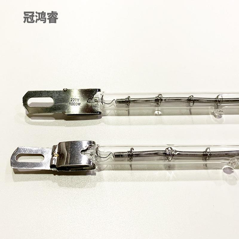 印花机加热灯管1000W 184MM小钢片 220V吹瓶机短波红外线灯加热管