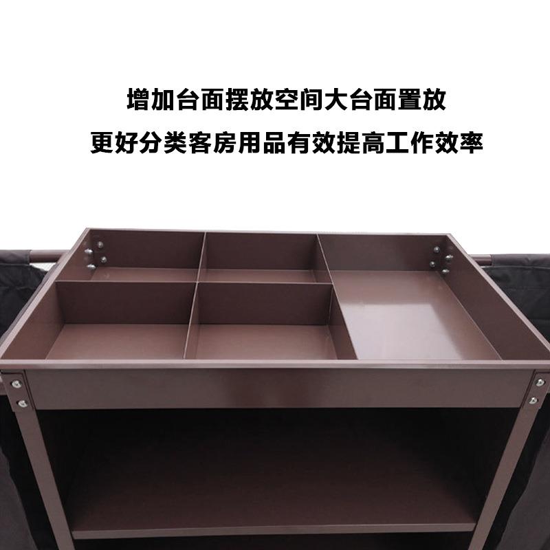 不锈钢布草车酒店客房专用工作车宾馆服务清洁打扫卫生保洁手推车