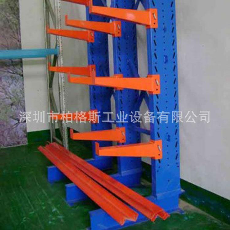 单面双面悬臂货架 多功能仓库重型货架 横梁式仓储货架铁木板货架