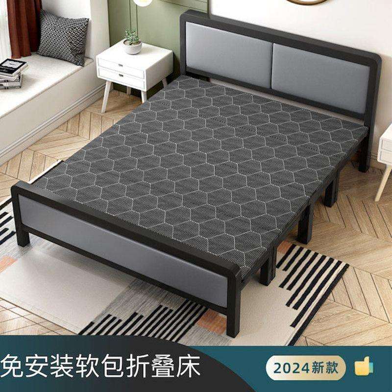 折叠床家用双人床出租屋铁床简易板床办公室成人午休折叠床