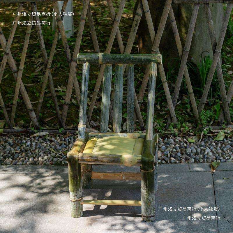 竹椅子靠背椅复古老式竹椅编织藤椅阳台休闲椅家用喝茶简约竹凳子