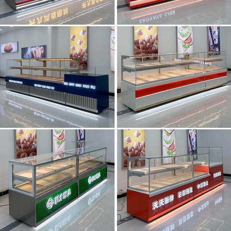 中式糕点柜糕点展示柜高档蛋糕店柜台商用西点烘焙糕点冷藏展示柜
