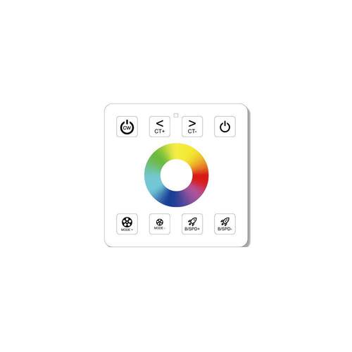 RF铁壳86触摸面板RGB+CCT控制器 RGBCW五合一灯带 RGBWW调光色温