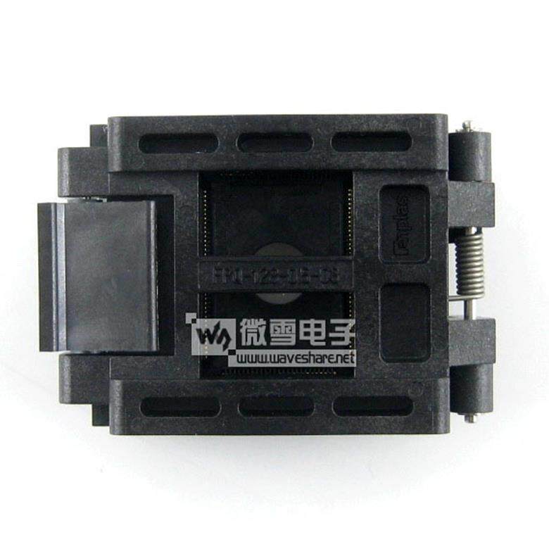 QFP128 PQFP128 TQFP128 IC进行烧写 测试 引脚间距0.5mm 测试座