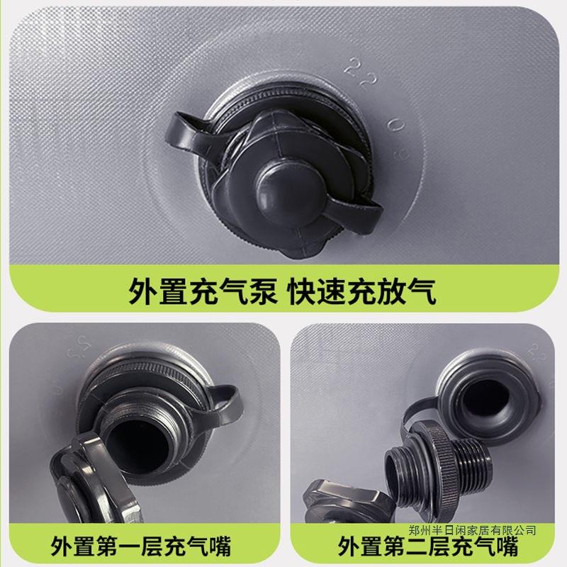 阿尔法三层充气床家用双人气垫床加厚加高充气床垫单人简易折叠床