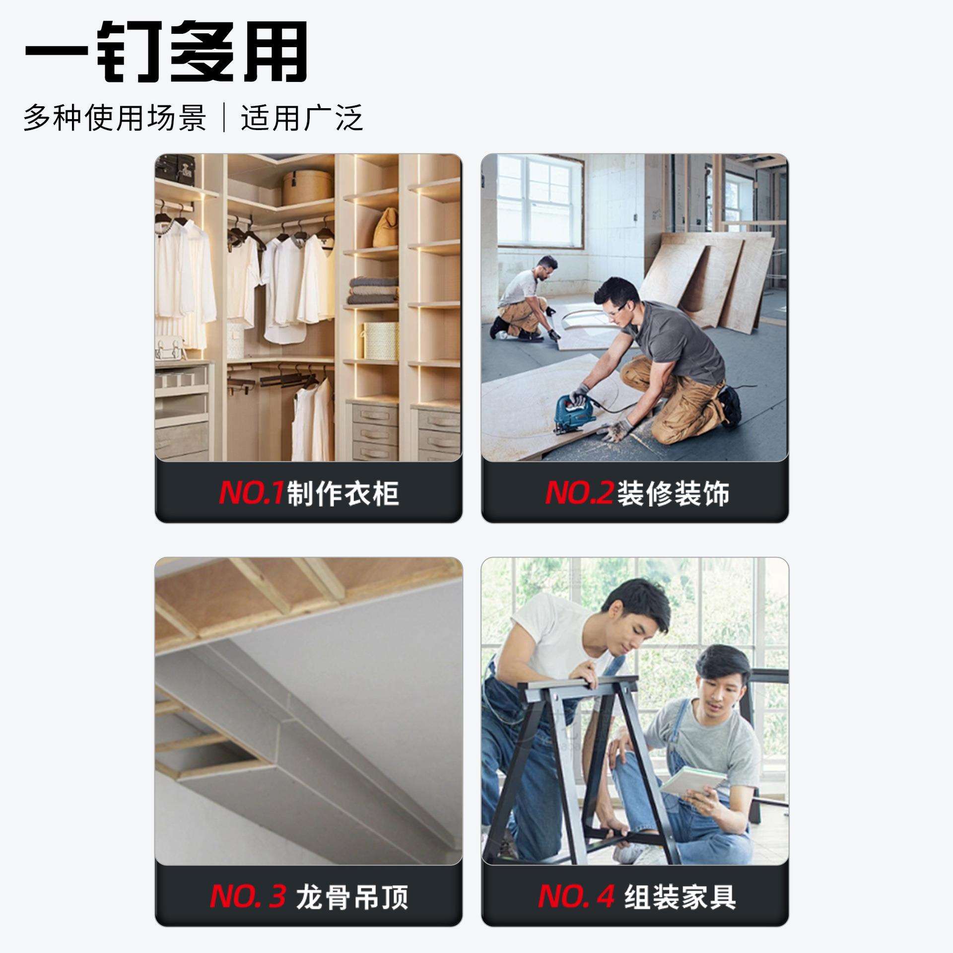 彩色纤维板钉粗牙自攻螺丝十字沉头干壁钉家具木螺钉厂家