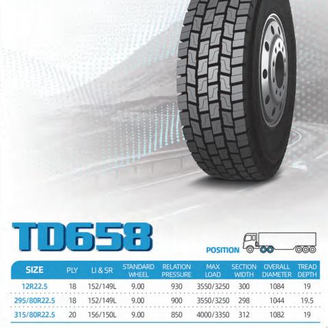 优盛轮胎 TRUEFAST 235/75R17.5-18PR TD658 全钢通用轮胎汽车轮