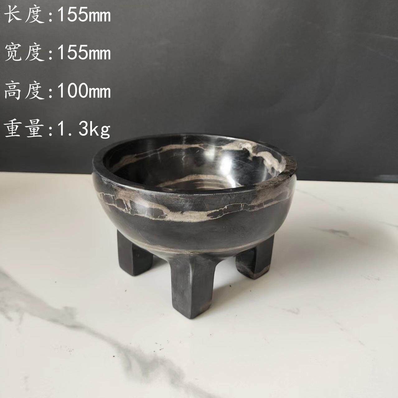 现代简约大理石装饰摆件瓜果餐厅客厅餐桌样板房家居瓜果托盘摆件