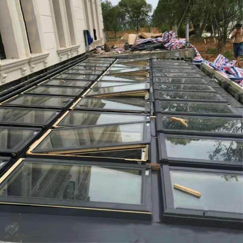 上海工厂直销屋面采光通风天窗别墅屋顶天窗铝木电动防水天窗