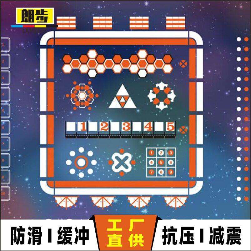 工厂直供健身房地胶橡胶垫防滑瑜珈室体适能私教订制塑胶PVC地板