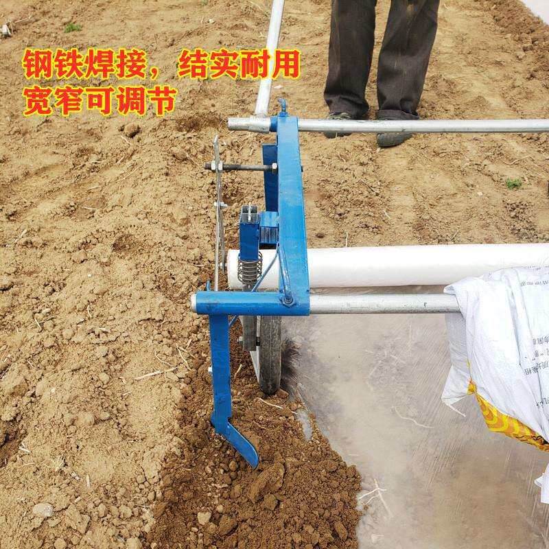 地膜覆盖机盖地膜机器农用铺地膜机盖膜神器小型人工手拉压地膜机