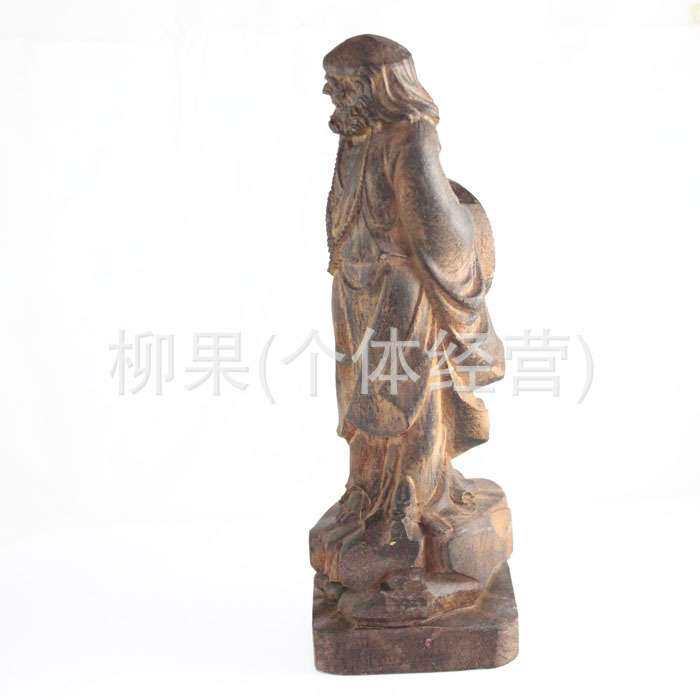 天然越南芽庄沉香木菩提达摩祖师雕刻件 工艺品 摆件 家居装饰
