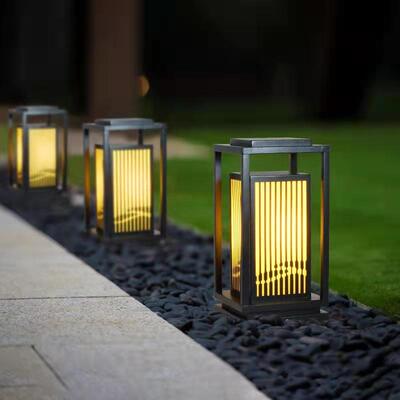 草坪灯草地灯庭院花园别墅灯园林户外防水地灯新中式艺术柱头灯