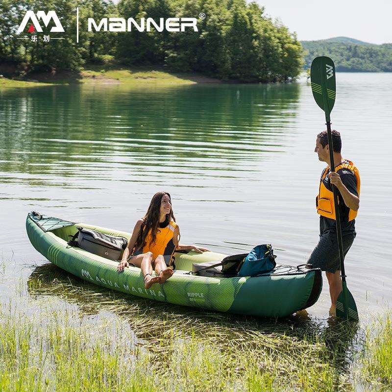 AquaMarina/乐划2022新款锐波三人充气独木舟皮划艇充气船橡皮船