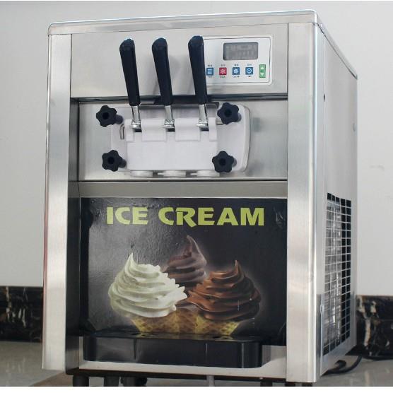 冰之乐冰淇淋机商用全自动冰激凌机台式BQL-818T圣代甜筒雪糕机器