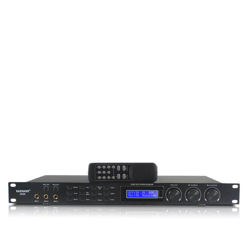 KAXISAIER XE66前置防啸叫人声数字效果器KTV前级混响均衡